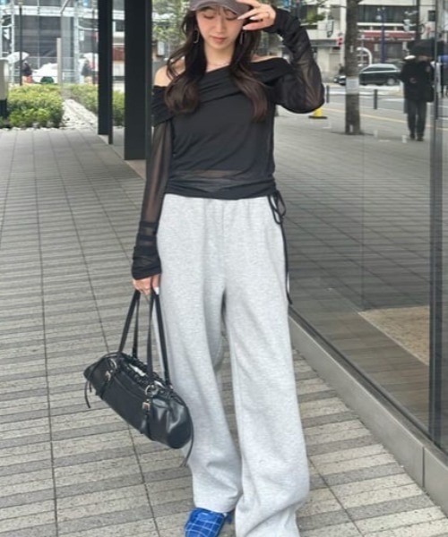 rienda（リエンダ）の「オフショルレディーシアートップス 春服（Tシャツ/カットソー・レディース・ブラック・FREE）」の18枚目の写真