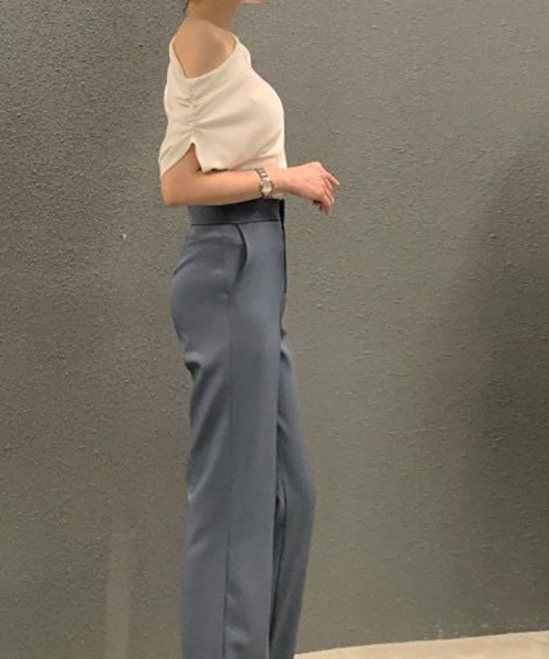 deux amour（ドゥーザムール）の「ワンショルダードレープトップス（その他トップス・レディース・ホワイト/ブラック/イエロー・FREE）」の9枚目の写真