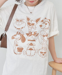 NUNIFE（ユニフィー）の「【NUNIFE】いろいろDOGT（Tシャツ/カットソー・レディース）」