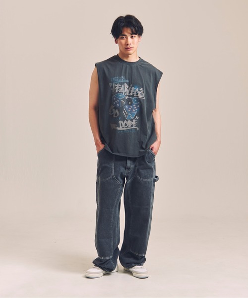 Lee(リー)の「LEE-DOUBLEKNEE WIDE PAINTER(デニムパンツ・メンズ・ブラック/インディゴブルー・M/L)」の22枚目の写真