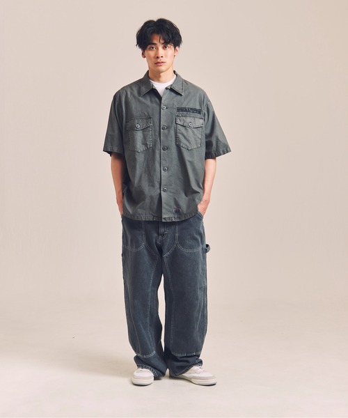 Lee(リー)の「LEE-DOUBLEKNEE WIDE PAINTER(デニムパンツ・メンズ・ブラック/インディゴブルー・M/L)」の20枚目の写真