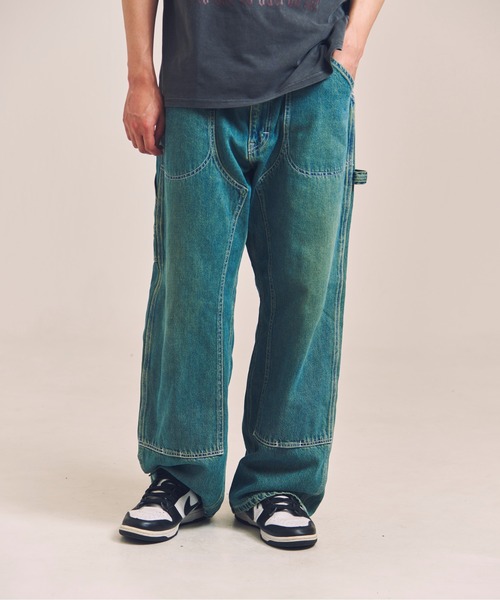 Lee(リー)の「LEE-DOUBLEKNEE WIDE PAINTER(デニムパンツ・メンズ・ブラック/インディゴブルー・M/L)」の14枚目の写真