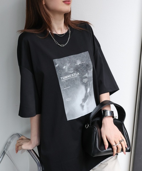 CREARE -LINO-（クレアーレリノ）の「＜ユニセックス商品＞アソートプリントTシャツ（Tシャツ/カットソー・メンズ・グリーン/ブラック/ホワイト/チャコールグレー/ブラック系その他/ホワイト系その他・MEDIUM/LARGE）」の5枚目の写真