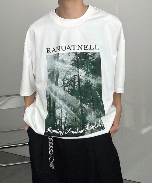 CREARE -LINO-（クレアーレリノ）の「＜ユニセックス商品＞アソートプリントTシャツ（Tシャツ/カットソー・メンズ・グリーン/ブラック/ホワイト/チャコールグレー/ブラック系その他/ホワイト系その他・MEDIUM/LARGE）」の15枚目の写真