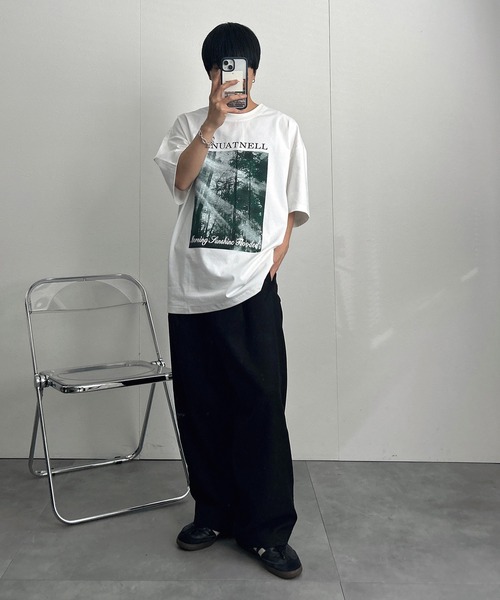 CREARE -LINO-（クレアーレリノ）の「＜ユニセックス商品＞アソートプリントTシャツ（Tシャツ/カットソー・メンズ・グリーン/ブラック/ホワイト/チャコールグレー/ブラック系その他/ホワイト系その他・MEDIUM/LARGE）」の14枚目の写真