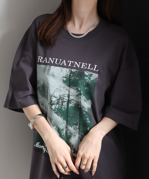 CREARE -LINO-（クレアーレリノ）の「＜ユニセックス商品＞アソートプリントTシャツ（Tシャツ/カットソー・メンズ・グリーン/ブラック/ホワイト/チャコールグレー/ブラック系その他/ホワイト系その他・MEDIUM/LARGE）」の12枚目の写真