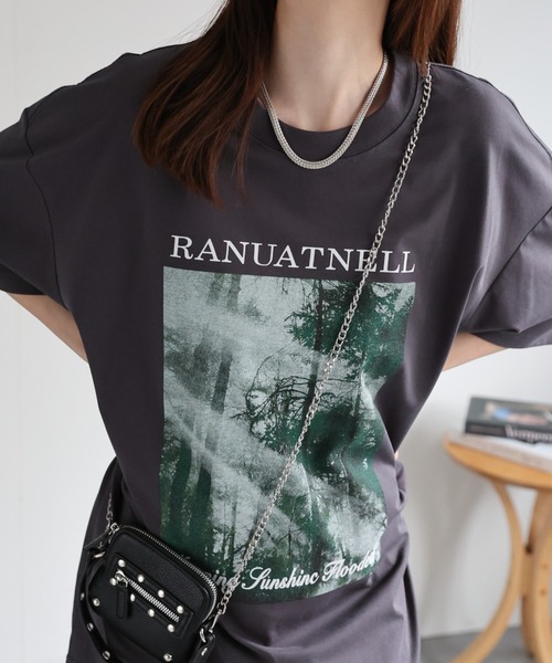 CREARE -LINO-（クレアーレリノ）の「＜ユニセックス商品＞アソートプリントTシャツ（Tシャツ/カットソー・メンズ・グリーン/ブラック/ホワイト/チャコールグレー/ブラック系その他/ホワイト系その他・MEDIUM/LARGE）」の10枚目の写真