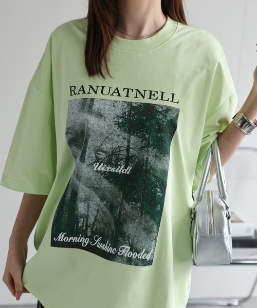 CREARE -LINO-（クレアーレリノ）の「＜ユニセックス商品＞アソートプリントTシャツ（Tシャツ/カットソー・メンズ・グリーン/ブラック/ホワイト/チャコールグレー/ブラック系その他/ホワイト系その他・MEDIUM/LARGE）」の22枚目の写真