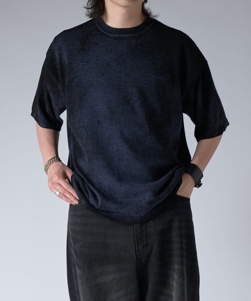 Lui's（ルイス）の「グランジニット（ニット/セーター・メンズ・ブルー/ブラック・S/M）」の9枚目の写真