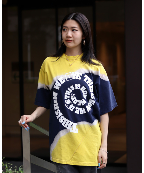 JOINT WORKS（ジョイントワークス）の「【NOMARHYTHM TEXTILE】Hand Dye Twist Tee - Print（Tシャツ/カットソー・レディース・ブラック/ネイビー・3）」の2枚目の写真
