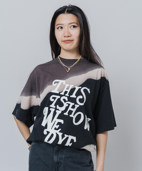 JOINT WORKS（ジョイントワークス）の「【NOMARHYTHM TEXTILE】Hand Dye Twist Tee - Print（Tシャツ/カットソー・レディース・ブラック/ネイビー・3）」の13枚目の写真