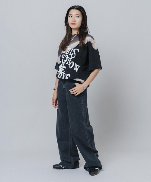 JOINT WORKS（ジョイントワークス）の「【NOMARHYTHM TEXTILE】Hand Dye Twist Tee - Print（Tシャツ/カットソー・レディース・ブラック/ネイビー・3）」の11枚目の写真