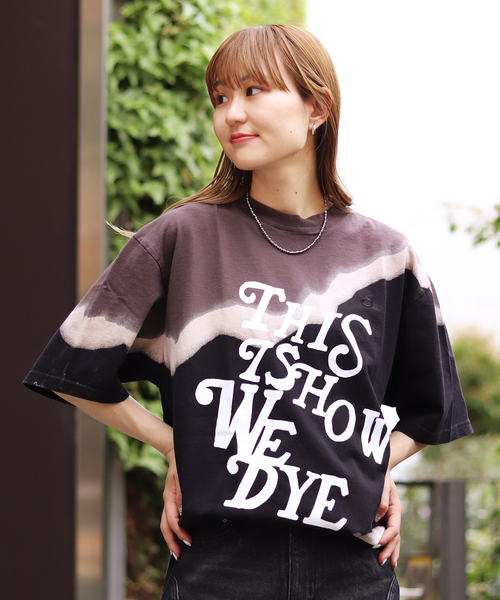 JOINT WORKS（ジョイントワークス）の「【NOMARHYTHM TEXTILE】Hand Dye Twist Tee - Print（Tシャツ/カットソー・レディース・ブラック/ネイビー・3）」の8枚目の写真