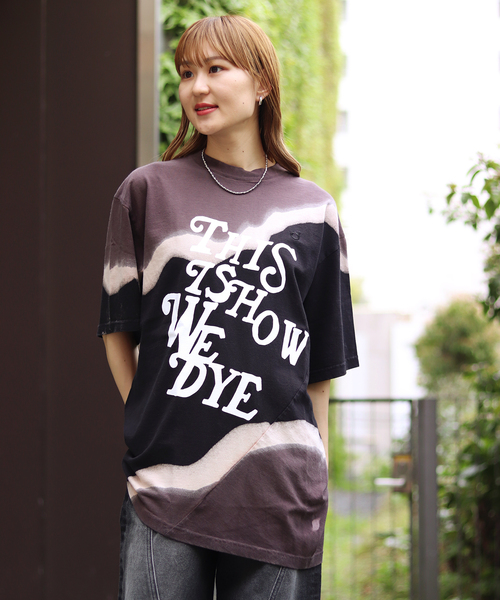 JOINT WORKS（ジョイントワークス）の「【NOMARHYTHM TEXTILE】Hand Dye Twist Tee - Print（Tシャツ/カットソー・レディース・ブラック/ネイビー・3）」の7枚目の写真