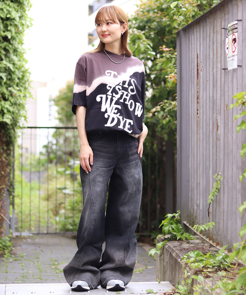 JOINT WORKS（ジョイントワークス）の「【NOMARHYTHM TEXTILE】Hand Dye Twist Tee - Print（Tシャツ/カットソー・レディース・ブラック/ネイビー・3）」の6枚目の写真