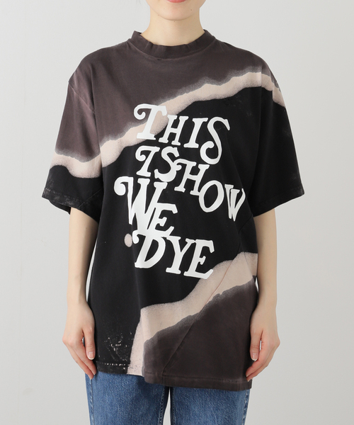 JOINT WORKS（ジョイントワークス）の「【NOMARHYTHM TEXTILE】Hand Dye Twist Tee - Print（Tシャツ/カットソー・レディース・ブラック/ネイビー・3）」の3枚目の写真