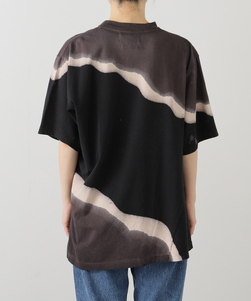 JOINT WORKS（ジョイントワークス）の「【NOMARHYTHM TEXTILE】Hand Dye Twist Tee - Print（Tシャツ/カットソー・レディース・ブラック/ネイビー・3）」の15枚目の写真