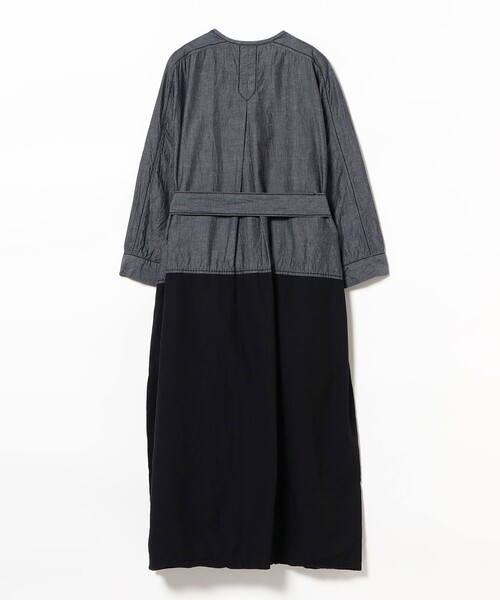 fennica（フェニカ）の「homspun / ライトオンス シャンブレー 比翼配色7分袖 ワンピース（ワンピース・レディース・ブルー/ネイビー・MEDIUM）」の9枚目の写真