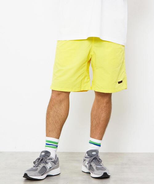 MEN'S MELROSE(メンズメルローズ)の「【Gramicci/グラミチ】ナイロンパッカブルGショーツ | G4SM-P146(その他パンツ・メンズ・イエロー/ネイビー/ブルー/ブラック/オリーブ・5/3/4)」の5枚目の写真