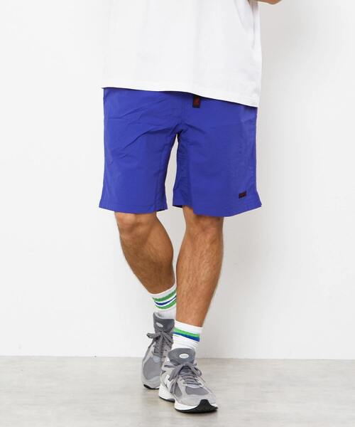 MEN'S MELROSE(メンズメルローズ)の「【Gramicci/グラミチ】ナイロンパッカブルGショーツ | G4SM-P146(その他パンツ・メンズ・イエロー/ネイビー/ブルー/ブラック/オリーブ・5/3/4)」の4枚目の写真