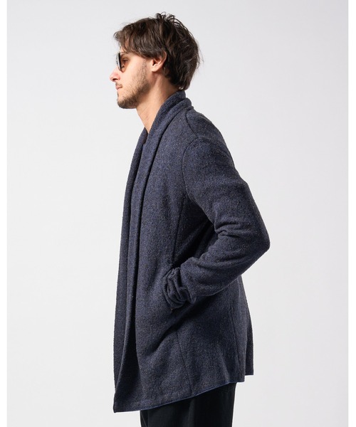 wjk（ダヴルジェイケイ）の「back pile light easy cardigan（カーディガン/ボレロ・メンズ・ネイビー/ブラック・SMALL/MEDIUM/LARGE/X-LARGE）」の4枚目の写真
