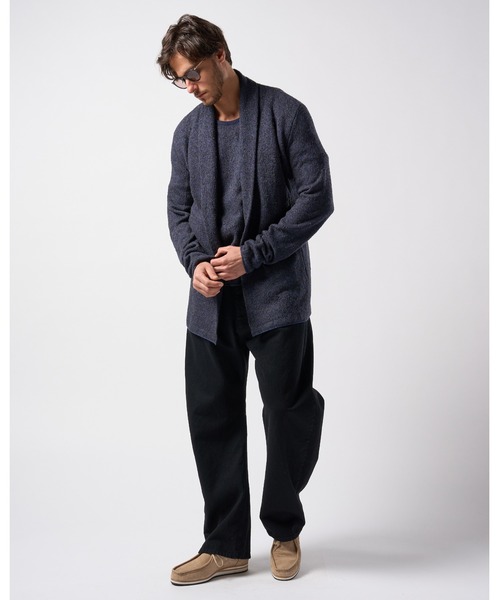 wjk（ダヴルジェイケイ）の「back pile light easy cardigan（カーディガン/ボレロ・メンズ・ネイビー/ブラック・SMALL/MEDIUM/LARGE/X-LARGE）」の13枚目の写真
