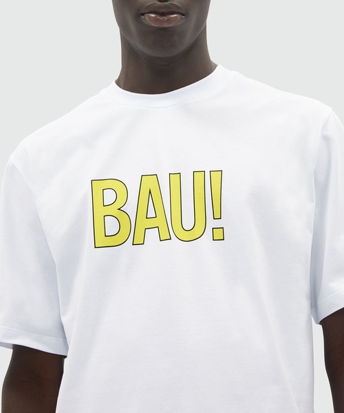 MSGM(エムエスジーエム)の「MSGM FANTASTIC GREEN オーガニックコットンTシャツ「BAU!」(Tシャツ/カットソー・メンズ・ホワイト・S/M)」の10枚目の写真