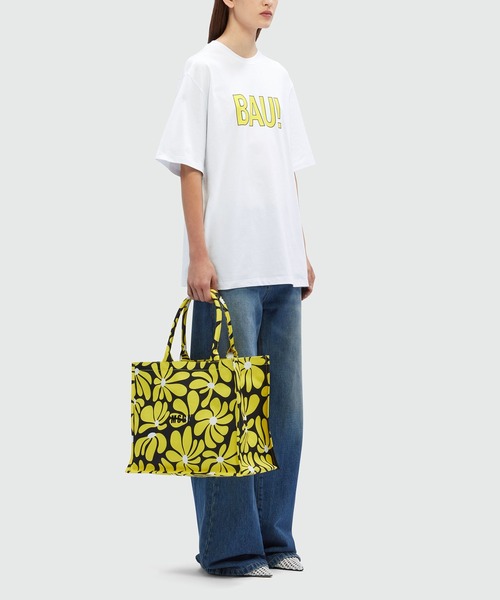 MSGM(エムエスジーエム)の「MSGM FANTASTIC GREEN オーガニックコットンTシャツ「BAU!」(Tシャツ/カットソー・メンズ・ホワイト・S/M)」の6枚目の写真