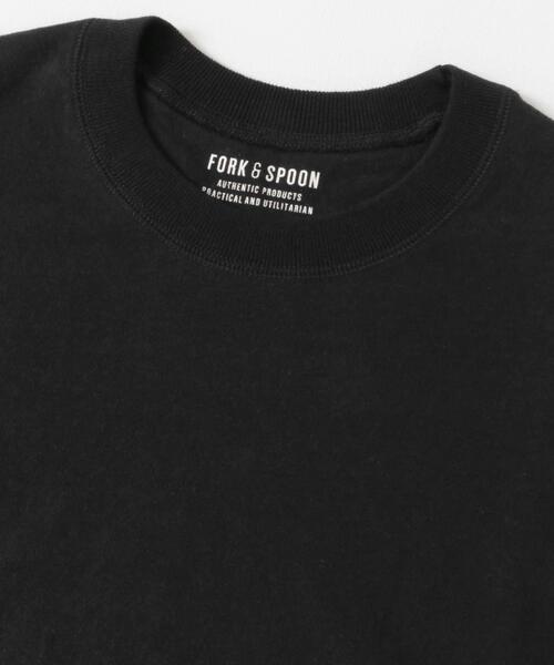 FORK&SPOON（フォークアンドスプーン）の「FORK&SPOON　リサイクルコットンショートスリーブTシャツ（Tシャツ/カットソー・レディース・ブラック/グレー系その他/オフホワイト・1）」の7枚目の写真