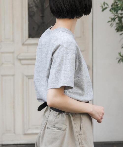 FORK&SPOON（フォークアンドスプーン）の「FORK&SPOON　リサイクルコットンショートスリーブTシャツ（Tシャツ/カットソー・レディース・ブラック/グレー系その他/オフホワイト・1）」の11枚目の写真