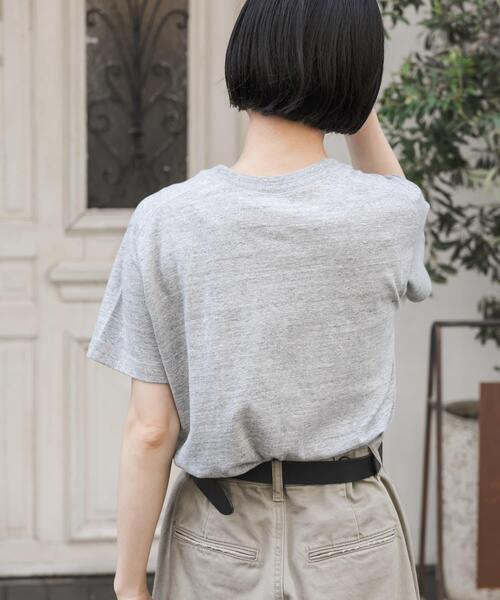 FORK&SPOON（フォークアンドスプーン）の「FORK&SPOON　リサイクルコットンショートスリーブTシャツ（Tシャツ/カットソー・レディース・ブラック/グレー系その他/オフホワイト・1）」の12枚目の写真