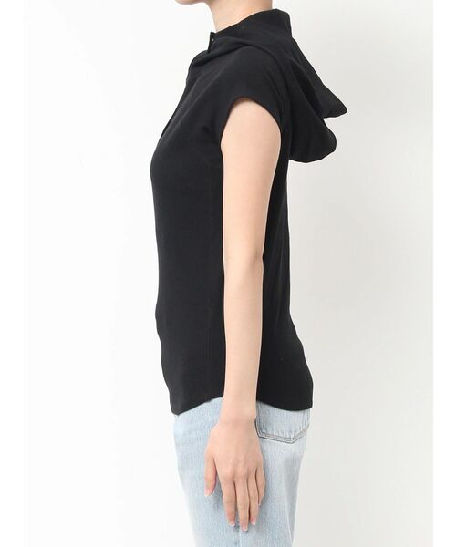 Ungrid（アングリッド）の「フードデザインテレコTee（Tシャツ/カットソー・レディース・ブラック/オフホワイト・FREE）」の11枚目の写真