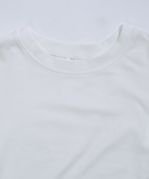 shopnikoniko(ショップニコニコ)の「Tシャツ ヘムレース レイヤード風 スリムTシャツ 裾レース(Tシャツ/カットソー・レディース・ホワイト・フリー)」の14枚目の写真