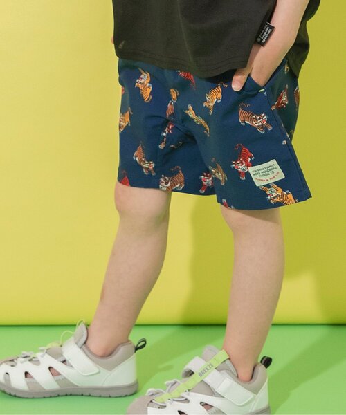 BREEZE(ブリーズ)の「【UVカット/撥水加工】水陸両用 総柄アクティブパンツ_ジュニア対応(その他パンツ・キッズ・オレンジ/ネイビー/ラベンダー/キナリ/イエロー/チャコール/ターコイズブルー/ブラック・80/130/100/120/140/150/90/110/160)」の5枚目の写真