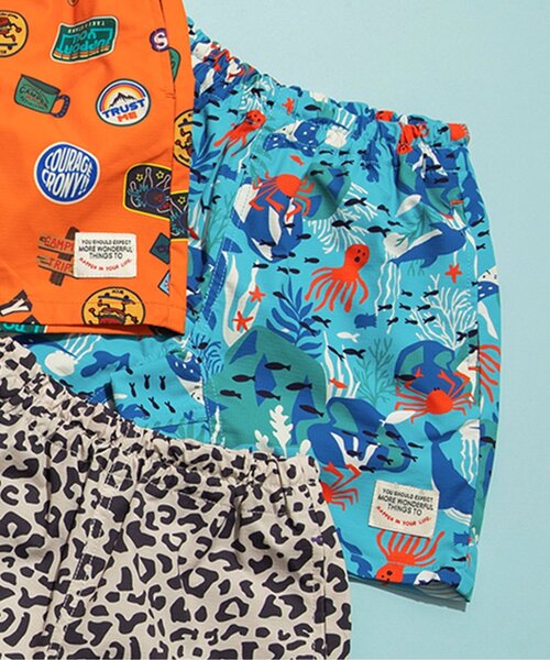 BREEZE(ブリーズ)の「【UVカット/撥水加工】水陸両用 総柄アクティブパンツ_ジュニア対応(その他パンツ・キッズ・オレンジ/ネイビー/ラベンダー/キナリ/イエロー/チャコール/ターコイズブルー/ブラック・80/130/100/120/140/150/90/110/160)」の10枚目の写真