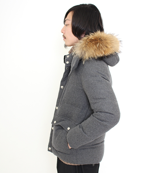 Lui's（ルイス）の「Lui's(ルイス) ウールダウンジャケット（ダウンジャケット/コート・メンズ・ブラック/スミクロ/ライトグレー・SMALL/MEDIUM/LARGE）」の5枚目の写真