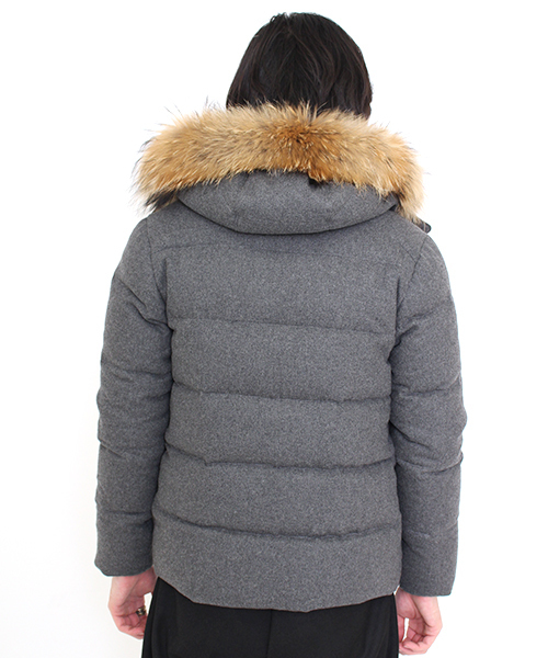 Lui's（ルイス）の「Lui's(ルイス) ウールダウンジャケット（ダウンジャケット/コート・メンズ・ブラック/スミクロ/ライトグレー・SMALL/MEDIUM/LARGE）」の8枚目の写真