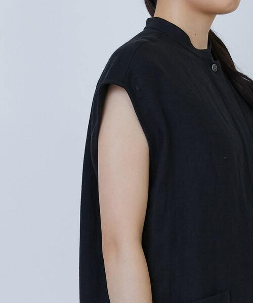 LOISIR(ロワズィール)の「【MTサイズ有り】リネンワッシャーオールインワン(つなぎ/オールインワン・レディース・ブラック・M/MT)」の12枚目の写真