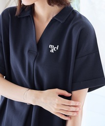 marie claire sport（マリクレール スポーツ）の「【マリクレール・スポーツ】スキッパーポロチュニック（シャツ/ブラウス）」