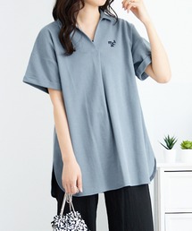 marie claire sport（マリクレール スポーツ）の「【マリクレール・スポーツ】スキッパーポロチュニック（シャツ/ブラウス）」