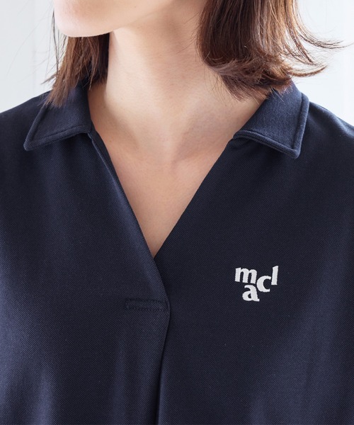 marie claire sport(マリクレール スポーツ)の「【マリクレール・スポーツ】スキッパーポロチュニック(シャツ/ブラウス・レディース・グレイッシュベージュ/グレイッシュブルー/ネイビー・L/M/3L/LL)」の22枚目の写真