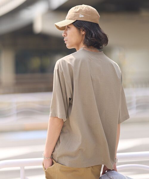 CRAFT STANDARD BOUTIQUE(クラフトスタンダードブティック)の「接触冷感/吸水速乾/UVカット DRY-MIX ヘンリーネックTEE(Tシャツ/カットソー・メンズ・オフホワイト/ブラック/グレイッシュベージュ・M/L/XL)」の6枚目の写真