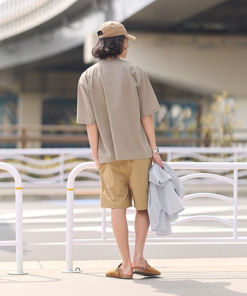 CRAFT STANDARD BOUTIQUE(クラフトスタンダードブティック)の「接触冷感/吸水速乾/UVカット DRY-MIX ヘンリーネックTEE(Tシャツ/カットソー・メンズ・オフホワイト/ブラック/グレイッシュベージュ・M/L/XL)」の9枚目の写真