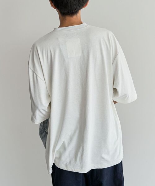 CRAFT STANDARD BOUTIQUE(クラフトスタンダードブティック)の「接触冷感/吸水速乾/UVカット DRY-MIX ヘンリーネックTEE(Tシャツ/カットソー・メンズ・オフホワイト/ブラック/グレイッシュベージュ・M/L/XL)」の13枚目の写真