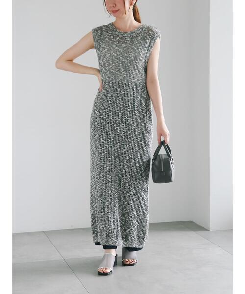 Te chichi(テチチ)の「メッシュニットワンピース《2025summer catalog item》(ワンピース・レディース・ブラック/オフホワイト・F)」の16枚目の写真