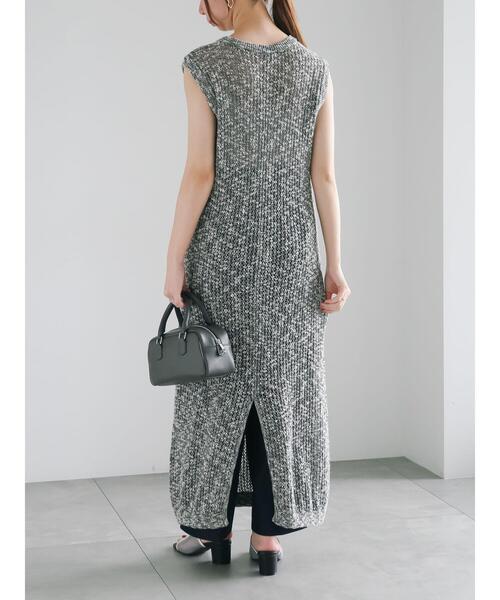 Te chichi(テチチ)の「メッシュニットワンピース《2025summer catalog item》(ワンピース・レディース・ブラック/オフホワイト・F)」の15枚目の写真
