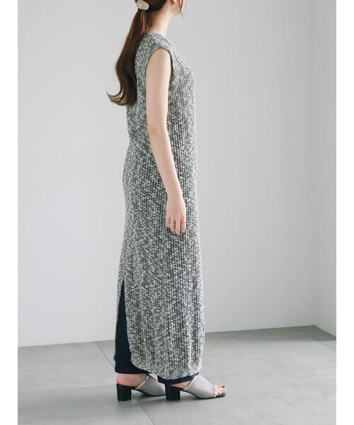 Te chichi(テチチ)の「メッシュニットワンピース《2025summer catalog item》(ワンピース・レディース・ブラック/オフホワイト・F)」の14枚目の写真