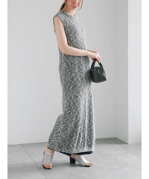 Te chichi(テチチ)の「メッシュニットワンピース《2025summer catalog item》(ワンピース・レディース・ブラック/オフホワイト・F)」の13枚目の写真