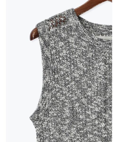 Te chichi(テチチ)の「メッシュニットワンピース《2025summer catalog item》(ワンピース・レディース・ブラック/オフホワイト・F)」の7枚目の写真
