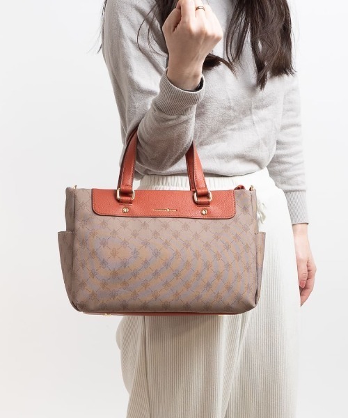 PATRICK COX 2WAYハンドバッグ ブロンズ PATRICK COX アーロ 2WAYハンド 商品｜THE BAGMANIA